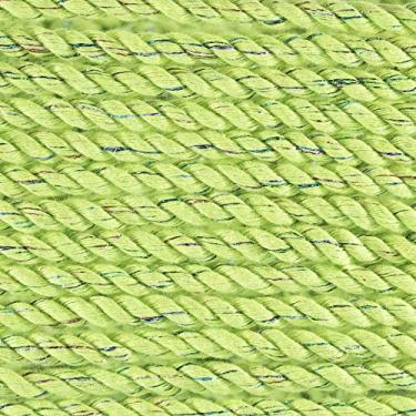 Imagem de Corda artesanal super macia de algodão torcido natural de 3 fios em 1/4 de polegada de diâmetro - (verde brilhante, 30 metros)