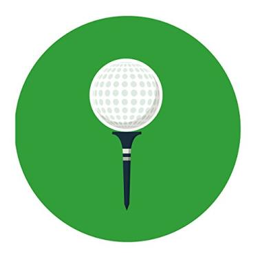 Imagem de Adesivos temáticos de golfe Magjuche, etiquetas de lembrança de festa de aniversário ou aposentadoria, 5 cm, pacote com 40