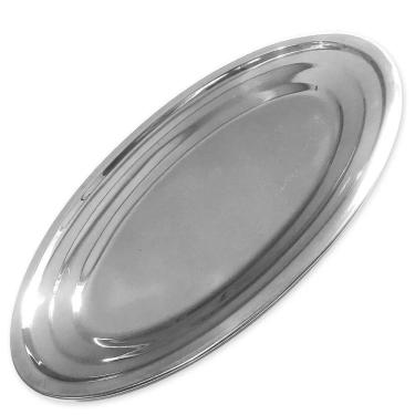 Imagem de Travessa de Inox Oval 35 cm Tradicional - Art House