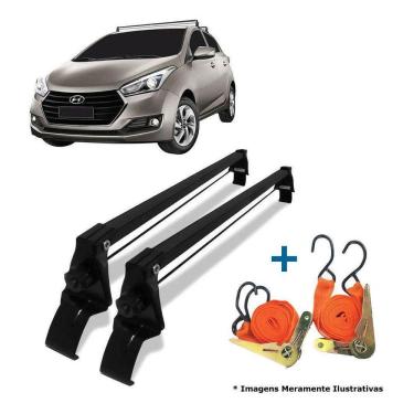 Imagem de Rack Teto + 2 Cintas Hb20 2012 A 2019 Hatch E Sedan