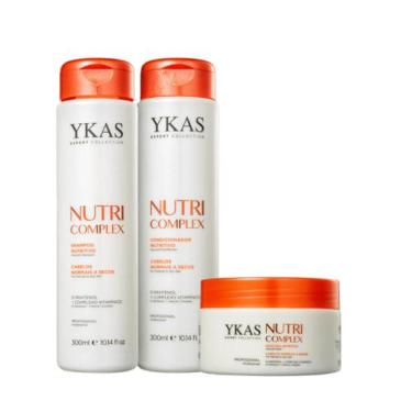 Imagem de Ykas Kit Nutri Complex 300 Ml (Shampoo, Condicionador, Máscara 250G)
