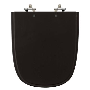 Imagem de Assento Sanitário Ibiza Preto Tampa para Vaso Incepa de Madeira Laqueada