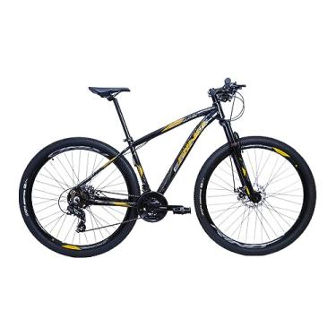 Imagem de Bicicleta Aro 29 Rino Escape 21v – Alumínio, Shimano Mega Ranger 2.1 (Preto/Amarelo Neon, 21)