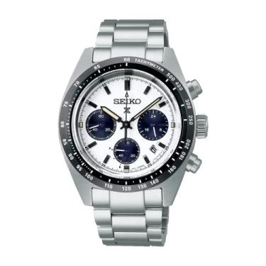 Imagem de Seiko Relógio Prospex Speedtimer solar cronógrafo esportivo mostrador branco SSC813P1