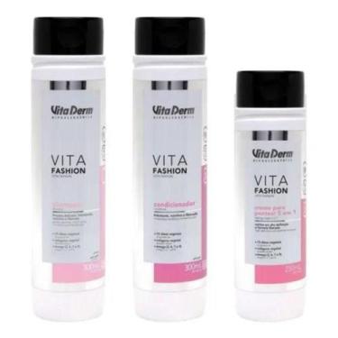 Imagem de Vita Fashion Hair Shampoo Condicionador E Creme Vita Derm