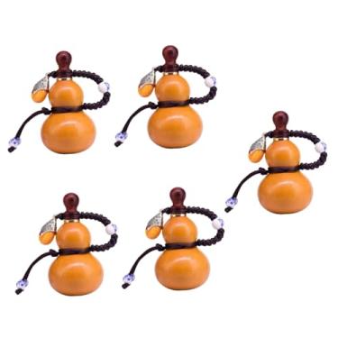 Imagem de Zerodeko 5 Peças Cabaça Decoração Garrafa De Licor Decoração Manual Decoração Chinesa Cabaça De Vinho Cabaça Trovão Cabaça Multiuso Suporte De Vinho Portátil Vaso De Vinho China Cabaça