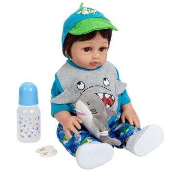 Bebê Reborn Barata 100% Silicone Pode Dar Banho Menino - Milk Brinqued em  Promoção é no Buscapé