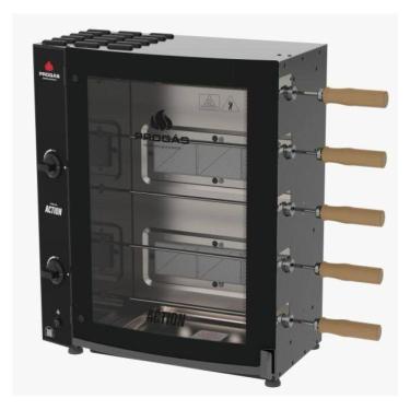 Imagem de Churrasqueira a Gás 5 Espetos Queimadores Infra Vermelho PRAC-05I Progás Bivolt