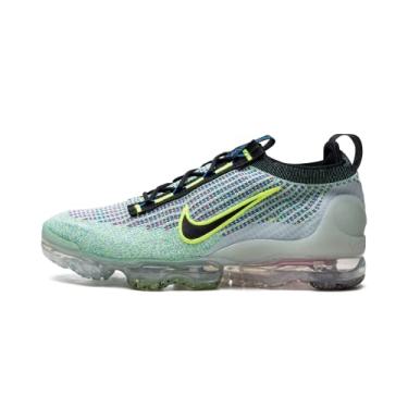 Imagem de Nike Tênis de ginástica masculino W Air Vapormax 2021 Fk, Volt/preto - foto azul metálico, 11.5