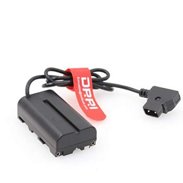 Imagem de DRRI NP-F Bateria falsa DC acoplador Dtap cabo adaptador para Sony NP-F990 NP-F970 F960 F770 F750 F550