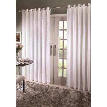 Imagem de Cortina Paris com Corta Luz de Tecido 4,00x2,60m Branco - Anatex