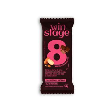 Imagem de Barra de Proteína Chocolate com Amêndoas Sem Açúcar WinStage 54g