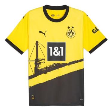 Imagem de PUMA Camisa Borussia Dortmund BVB 23/24 Home (as1, Alpha, X_l, Regular, Regular) Amarelo/Preto