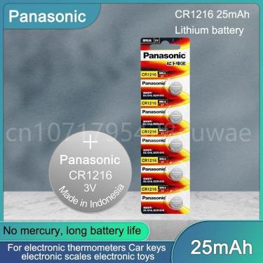 Imagem de Panasonic-CR1216 Botão Bateria  3V  Relógio Eletrônico  Controle Remoto Do Carro  Chave Pedômetro