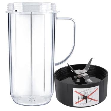 Imagem de Copos de liquidificador Magic Bullet, copo alto de 623 g com alça de lâmina cruzada peça de substituição compatível com misturador Magic Bullet Blender Juicer Mixer acessórios 250W MB1001