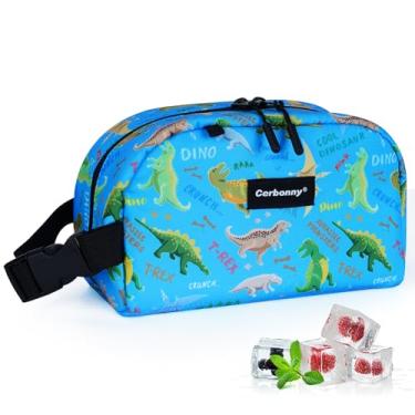 Imagem de Bolsa térmica congelável Blue Planet Dinossauro – Mini lancheira isolada para crianças/adultos, adequada para iogurte, adequada para 3+