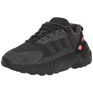 Imagem de adidas Tênis masculino Zx 22 Boost, Preto/Carbono/Vermelho Solar, 36