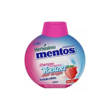 Imagem de Shampoo Herbíssimo Mentos Yogurt Morango P/ Todos Os Cabelos 300ml - H