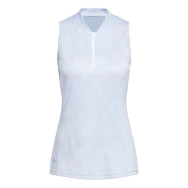 Imagem de adidas Camisa polo feminina Essentials sem mangas, azul maravilha pequena