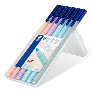 Imagem de STAEDTLER Caneta triplus color, linha pastel - est 6 cores - 323 SB6 PA, multicor
