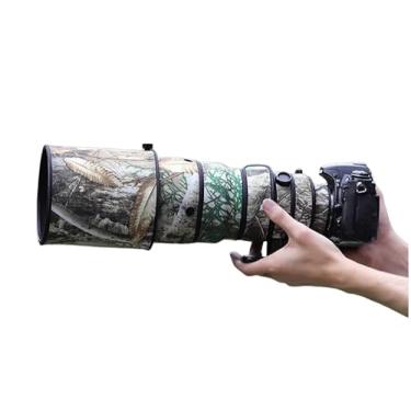 Imagem de CHASING BIRDS Capa protetora de lente impermeável camuflada para Nikon AF-S 300 mm F2.8 D II ED capa protetora de lente à prova de chuva (camuflagem de árvore amarela, com TC de 1,7X (TC-17E II))