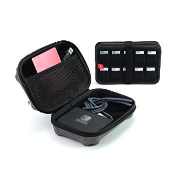 Imagem de PROfezzion Capa para cartão de memória à prova de choque com 100 compartimentos – Suporte para cartão SD resistente ao clima para Nintendo Switch, PS Vita, CFexpress, SDXC, SDHC, com capa removível,