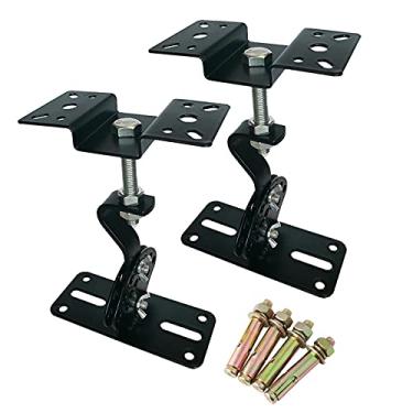 Imagem de Howonder Suporte para alto-falante de teto, giratório e inclinado, suporte de teto compatível com a maioria dos alto-falantes de 20 cm, 25 cm, 30 cm, 38 cm, suporta até 45 kg, SPS-506D (2 pacotes