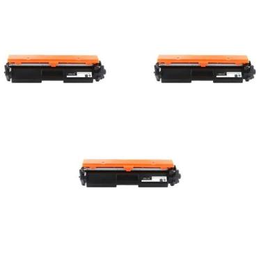 Imagem de Kit 3x Toner Compatível CF217A 17A M130FW M102W M130  1.6K - Maxtoneri