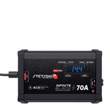 Imagem de Carregador de Bateria / Fonte Stetsom INFINITY BLACK 70A Digital