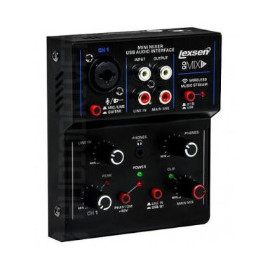 Imagem de Mixer Mesa de Som Lexsen Go Mix 1 Interface USB Bluetooth