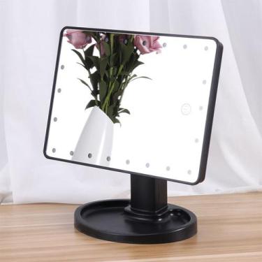 Imagem de Espelho De Mesa 16 Led Portátil Maquiagem Camarim Articulado - ESPELHO