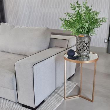 Imagem de Mesa Lateral com Espelho - Mesinha de Apoio 60 x 45 cm + Cores - BELI 