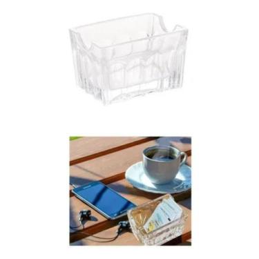 Imagem de Porta Sache De Vidro Para Açúcar Sal Chá E Molhos Lyor, CRISTAL