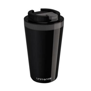 Imagem de Copo Térmico Com Tampa 400 Ml Preto - Unitermi