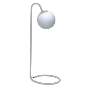 Imagem de Luminária De Mesa Sow Vidro Branco Fosco G9 - I9LED, Branca, Bivolt