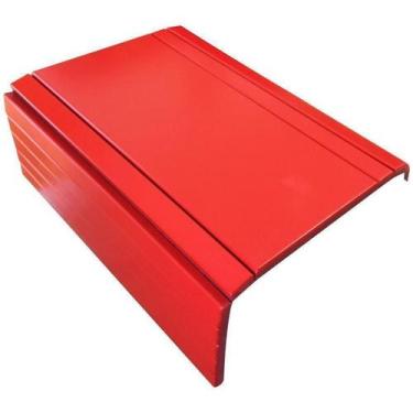 Imagem de Esteira Bandeja Suporte Reto Flexível Para Braço Sofá Vermelho - M A S