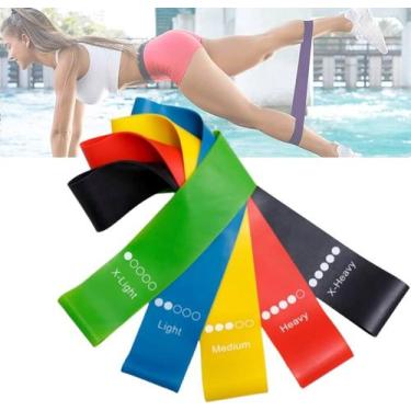 Imagem de kit 10 Faixa Alongamento Yoga Pilates Funcional Fisioterapia - SWEET H