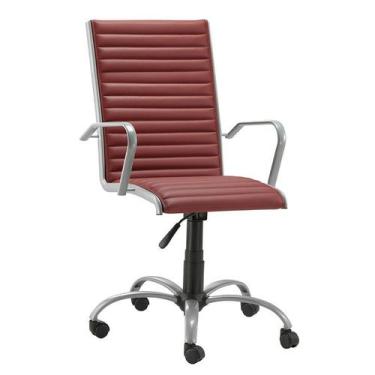 Imagem de Cadeira Escritório Giratória Vermelha Presidente Alezzi Prat