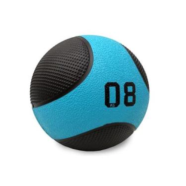Imagem de Bola Medicine Pro G 8kg LP8112-08 Liveup, Azul, Preto