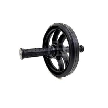 Imagem de Roda Abdominal Pegada Fechada Única Preta até 180kg - Ana bely
