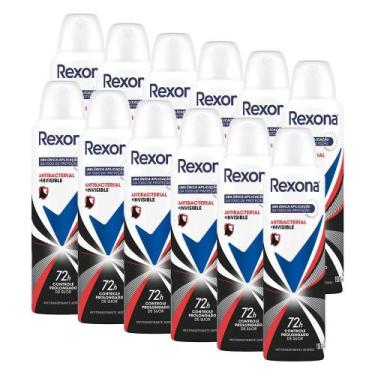Imagem de Kit 12 Desodorante Rexona Motionsense Antibacterial e Invisible 150ml