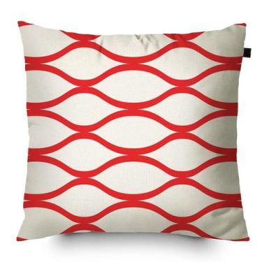 Imagem de Almofada Algodão Estampada Micah 40x40cm Vermelho - FASTLAR