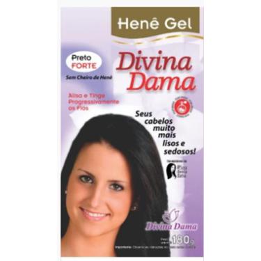 Imagem de Hene em gel jaborandi 180gr pouch preto forte (preto azulado) - Divina