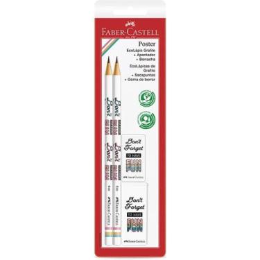 Imagem de Kit Poster EcoLápis Grafite Apontador Borracha Faber-Castell