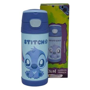 Imagem de Garrafa Térmica Infantil Top Handle 350ML Oficial STITCH - Zona Criati