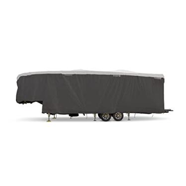 Imagem de Camco Capa ULTRAGuard RV - Serve para reboques de quinta roda de 24 a 8 pés - Design extremamente durável que protege contra os elementos - Possui portas de entrada com zíper e saídas de ar cobertas