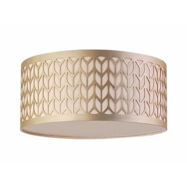 Imagem de Luminária Plafon Recorte Bronze 30X15 2E27 Bivolt - Tom Luz