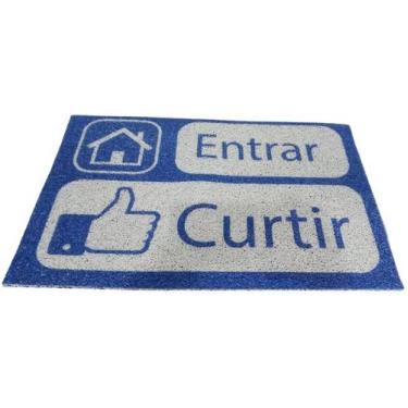 Imagem de Tapete bem vindo para porta de entrada emborrachado antiderrapante est