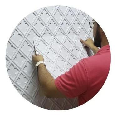 Imagem de Kit De 12 Placas Autoadesiva Revestimento 3d Redimento 3 M² - PONALTI 