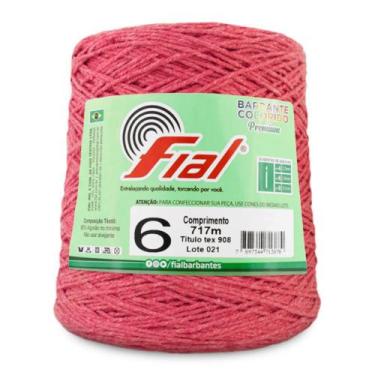 Imagem de Barbante Colorido Fial Nº6 717m, 73 Goiaba